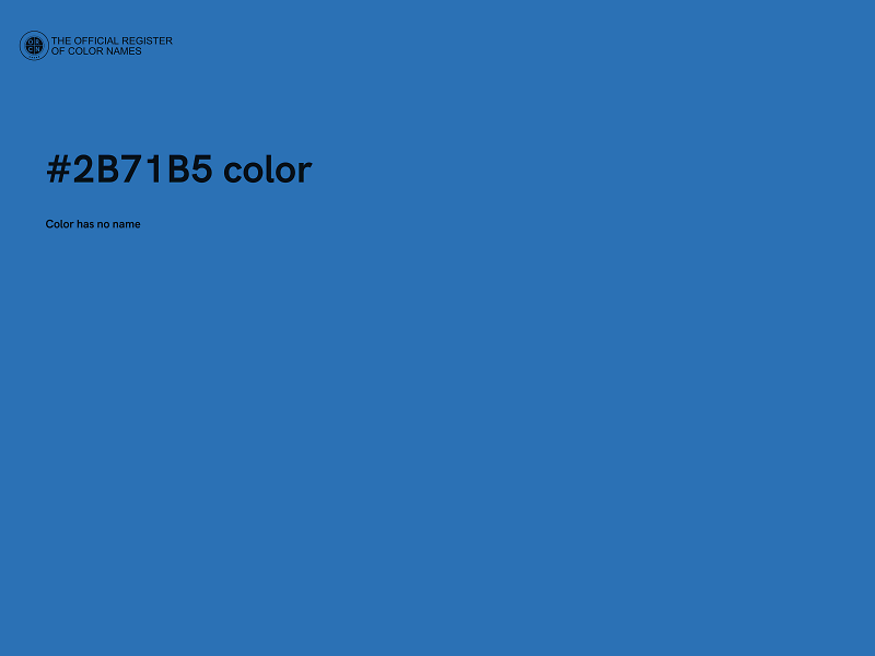 #2B71B5 color image