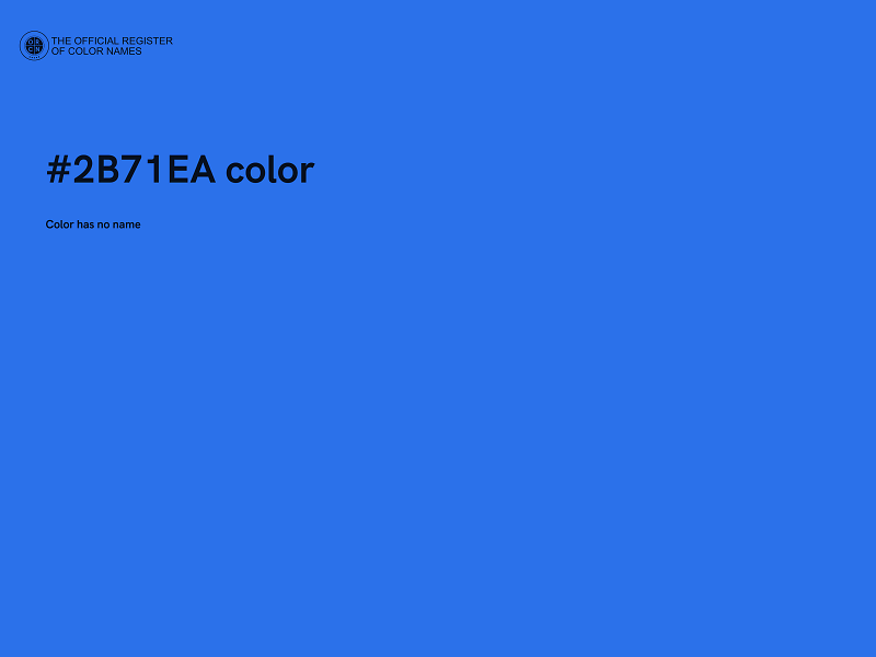 #2B71EA color image