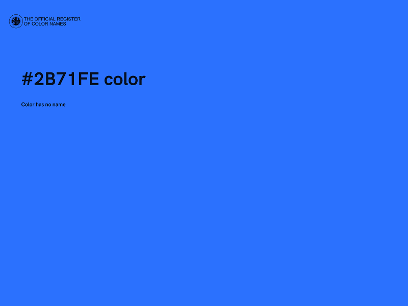 #2B71FE color image