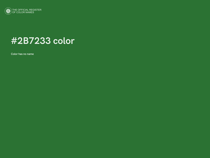 #2B7233 color image