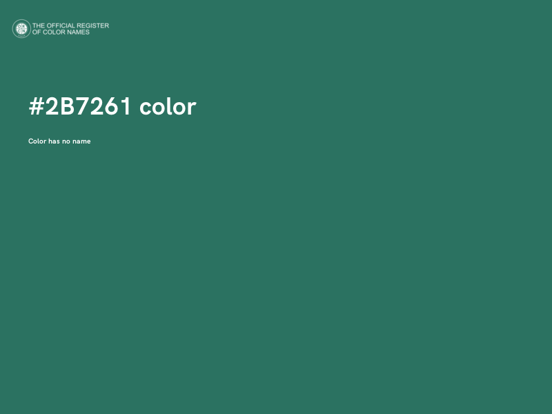#2B7261 color image