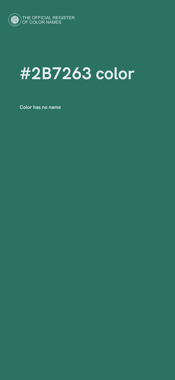 #2B7263 color image