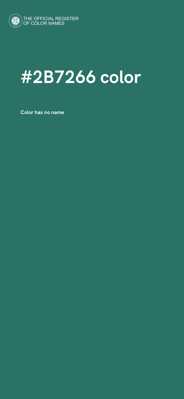 #2B7266 color image