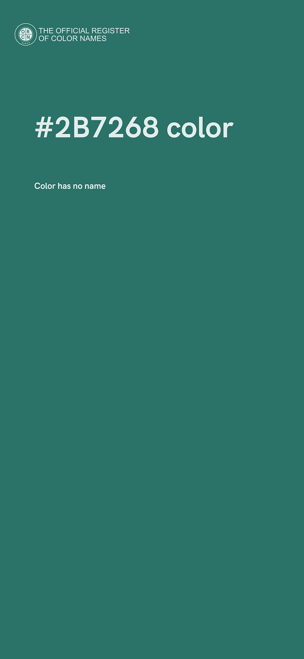 #2B7268 color image