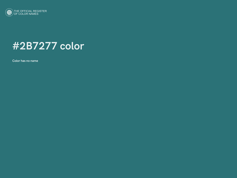 #2B7277 color image
