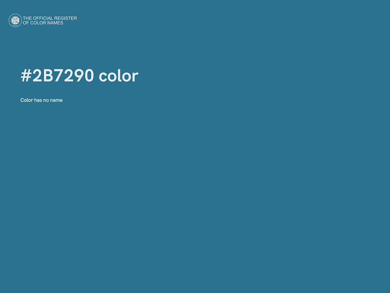 #2B7290 color image