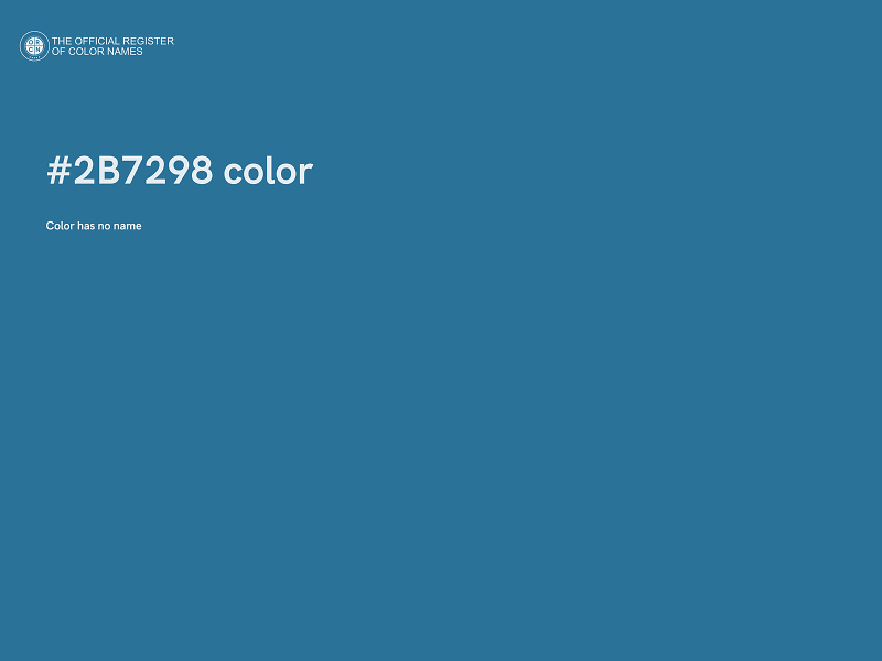 #2B7298 color image