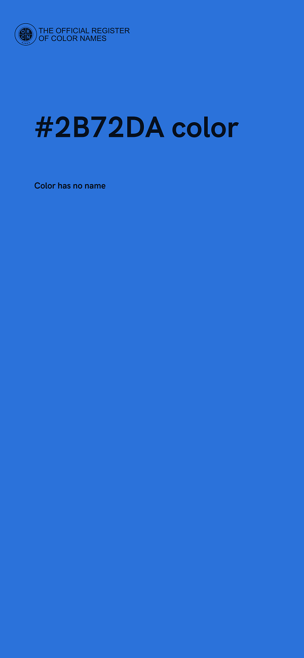 #2B72DA color image