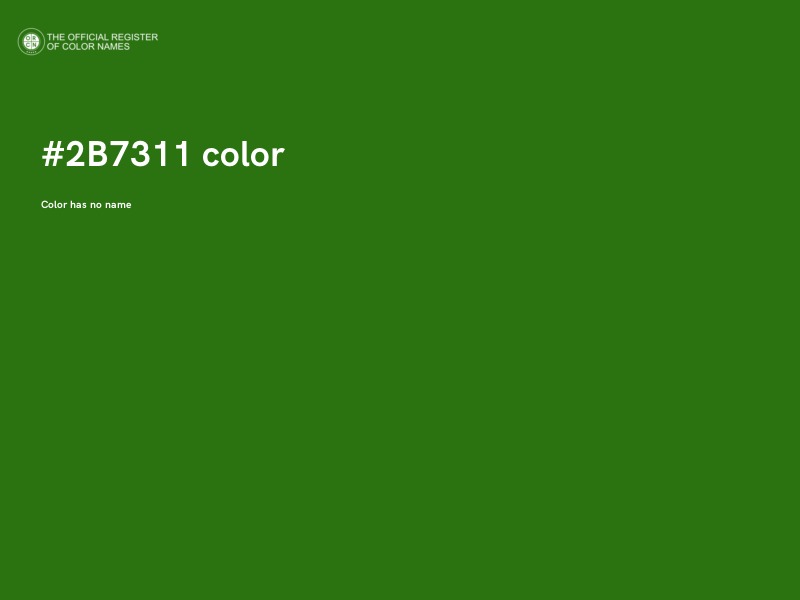 #2B7311 color image