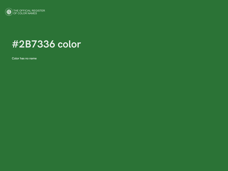 #2B7336 color image