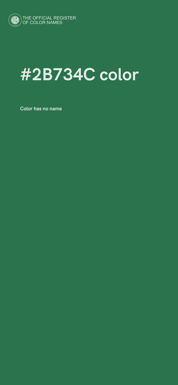 #2B734C color image