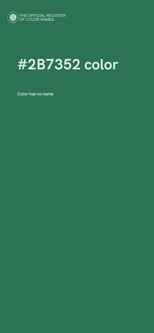 #2B7352 color image