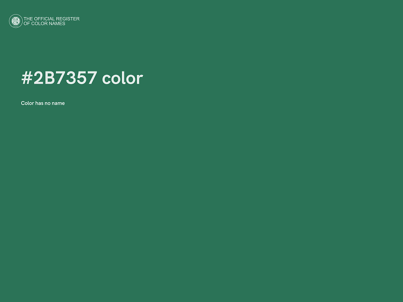 #2B7357 color image