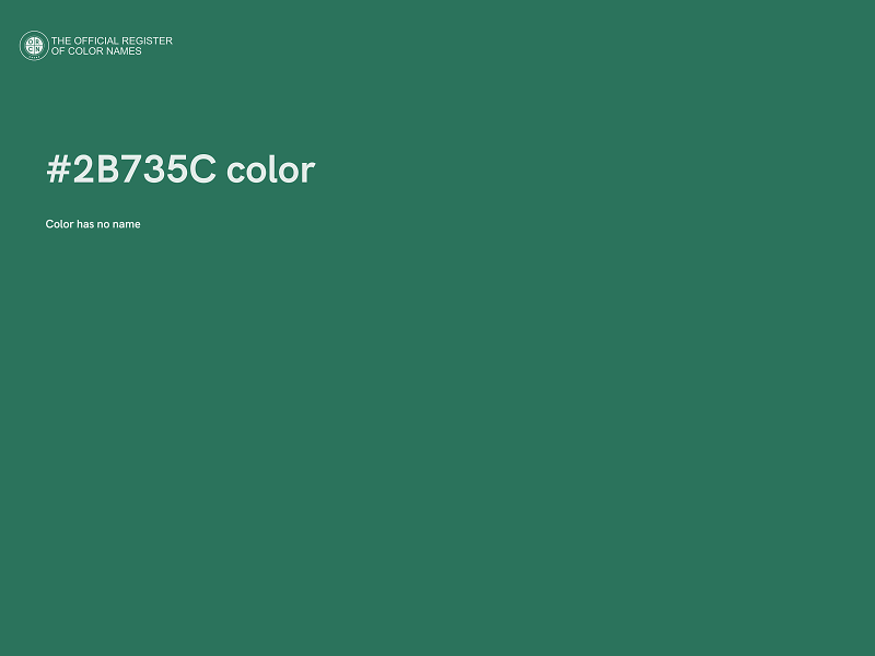 #2B735C color image