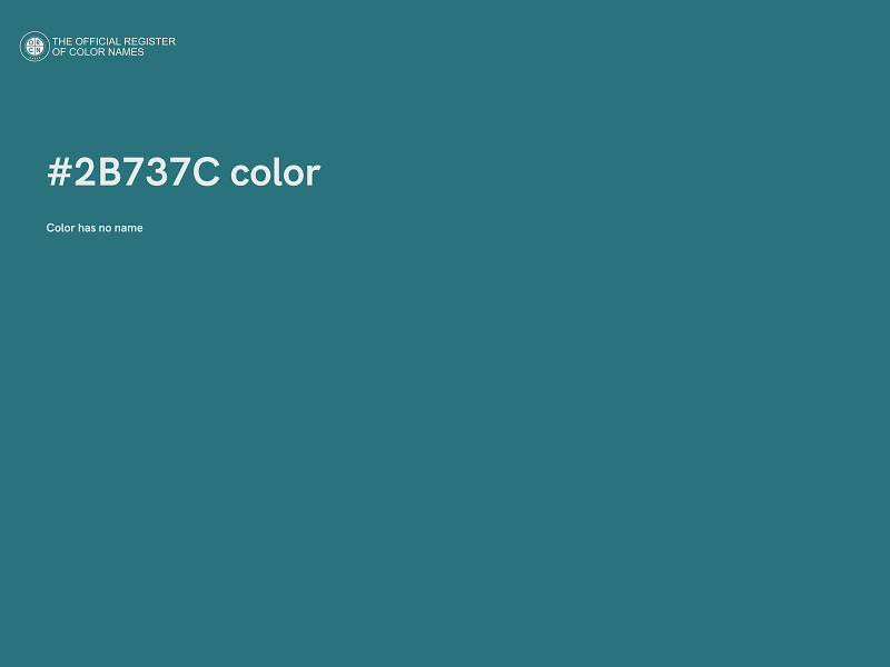 #2B737C color image