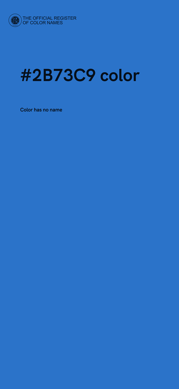 #2B73C9 color image