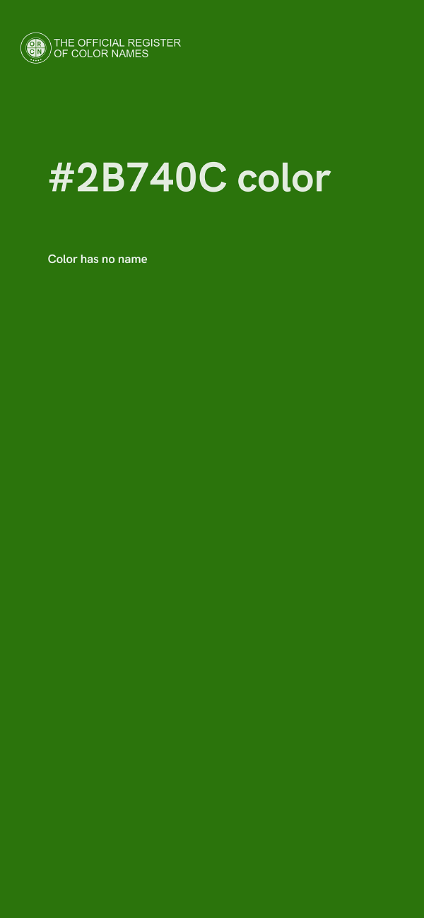 #2B740C color image