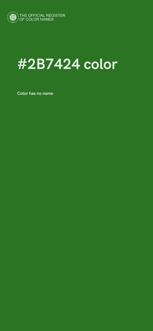 #2B7424 color image