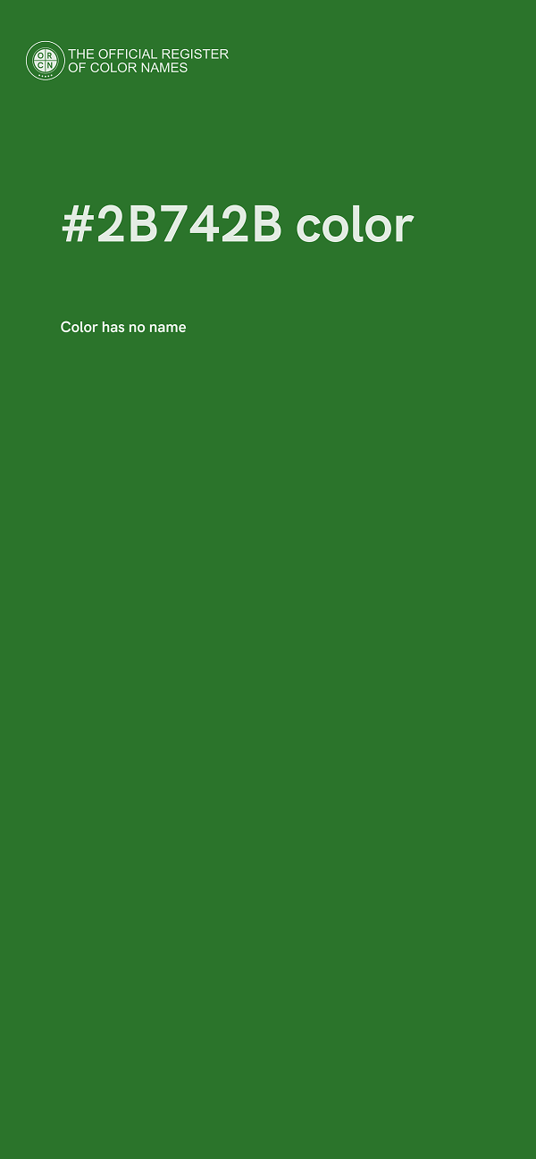 #2B742B color image
