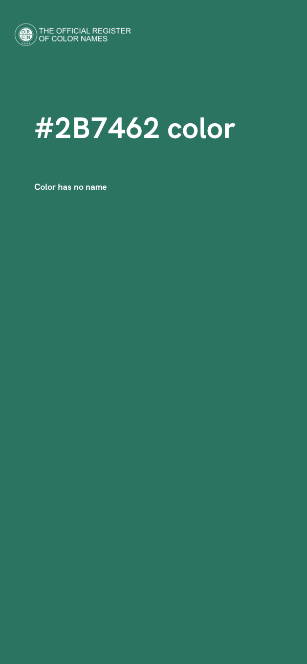 #2B7462 color image