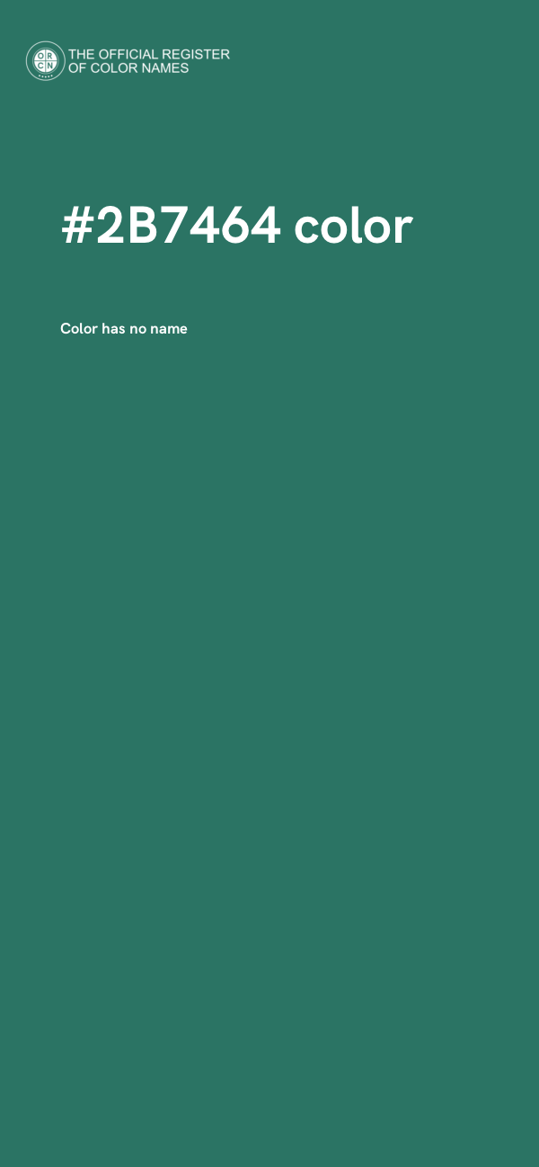#2B7464 color image