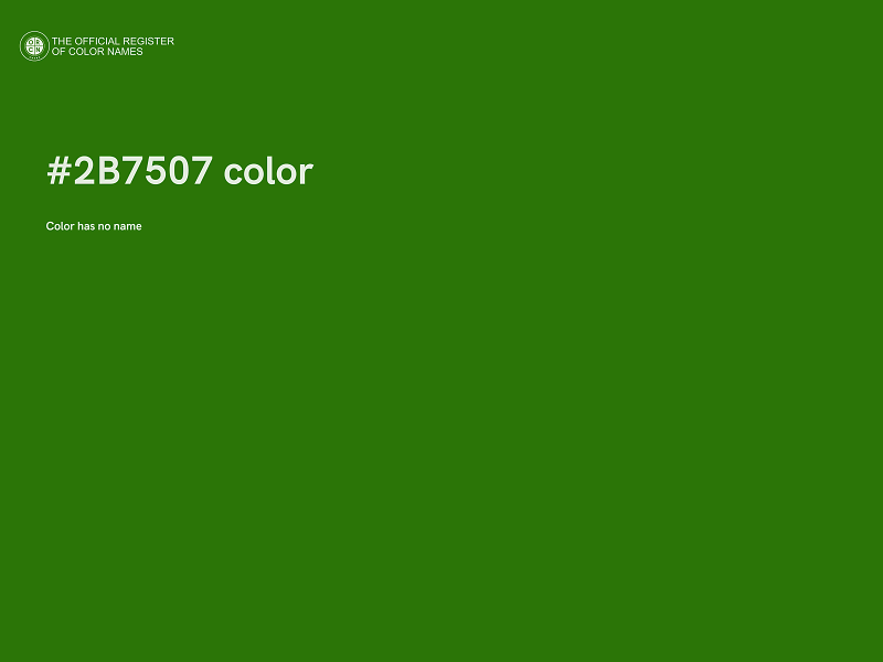 #2B7507 color image