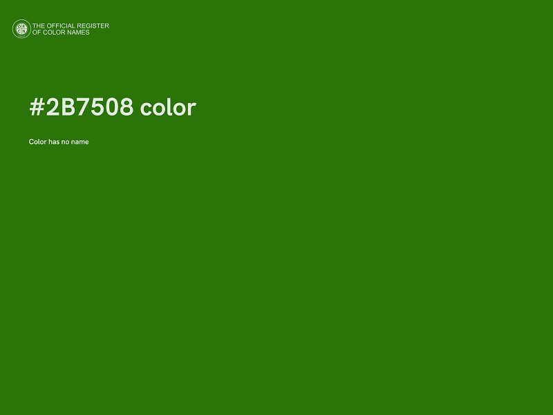 #2B7508 color image