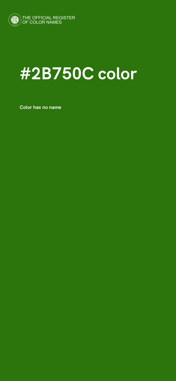 #2B750C color image