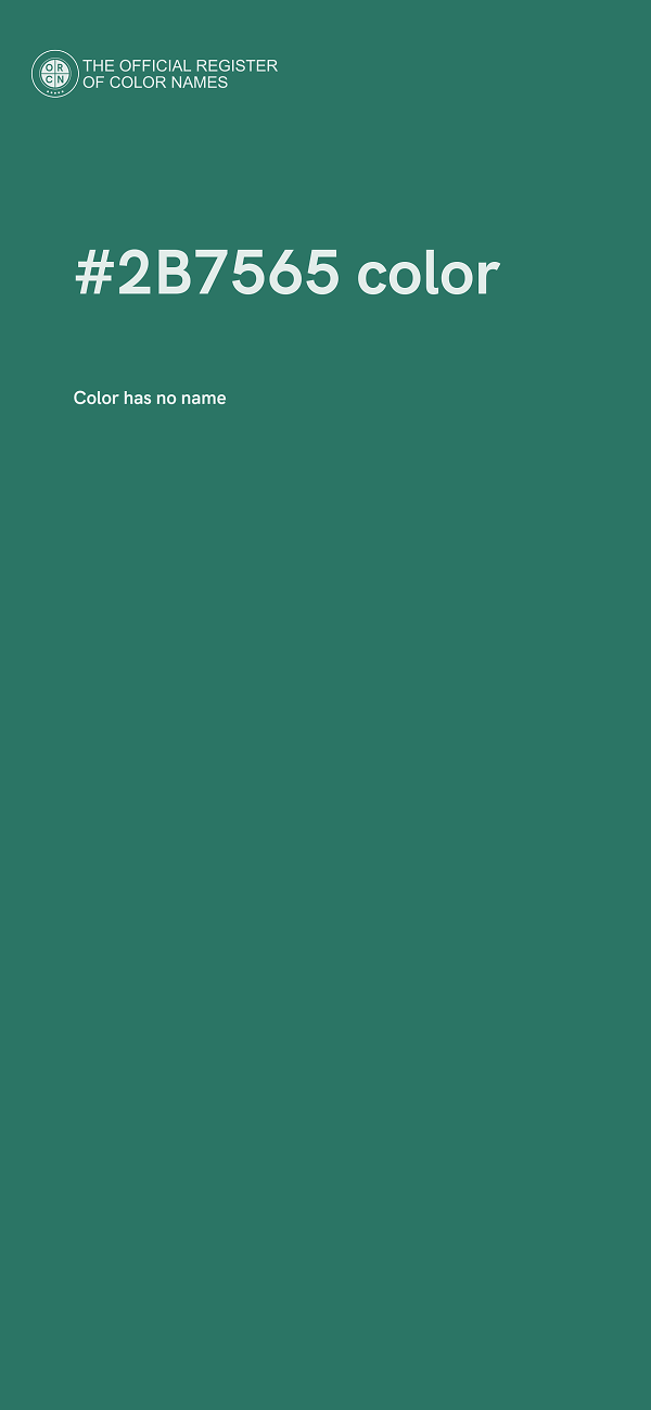 #2B7565 color image