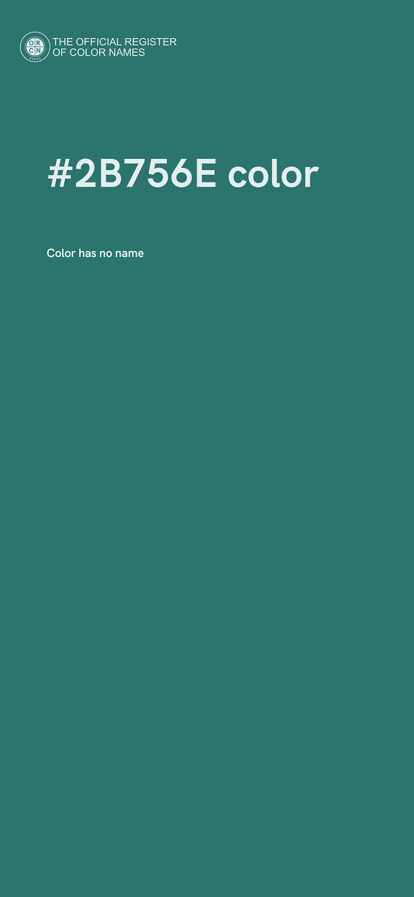 #2B756E color image