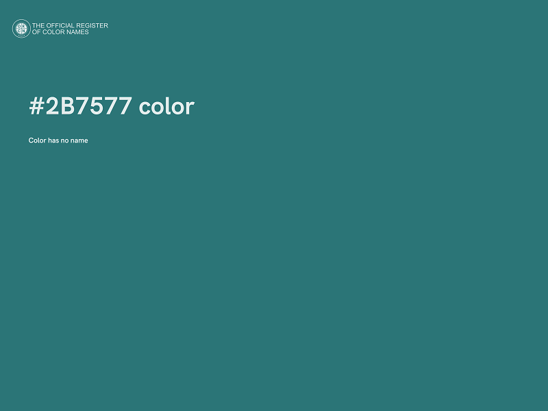 #2B7577 color image