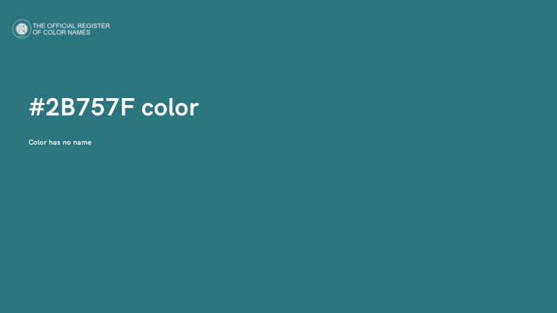 #2B757F color image