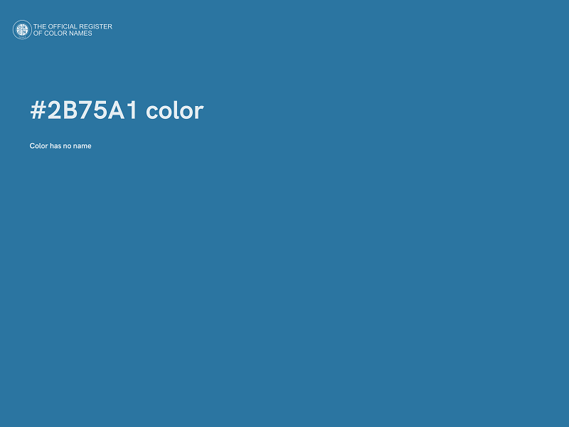 #2B75A1 color image