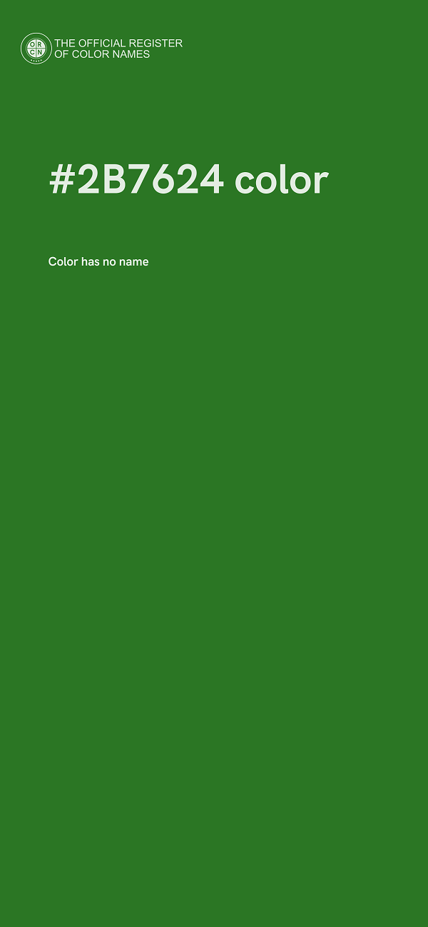 #2B7624 color image