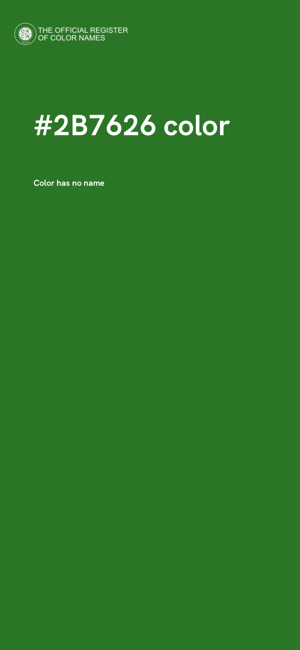 #2B7626 color image