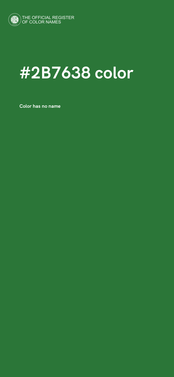 #2B7638 color image
