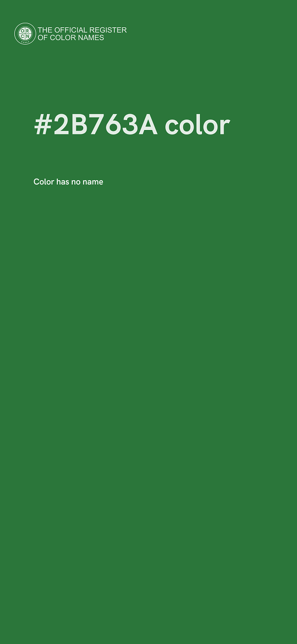 #2B763A color image
