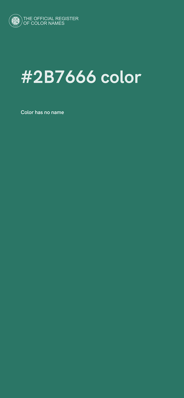 #2B7666 color image