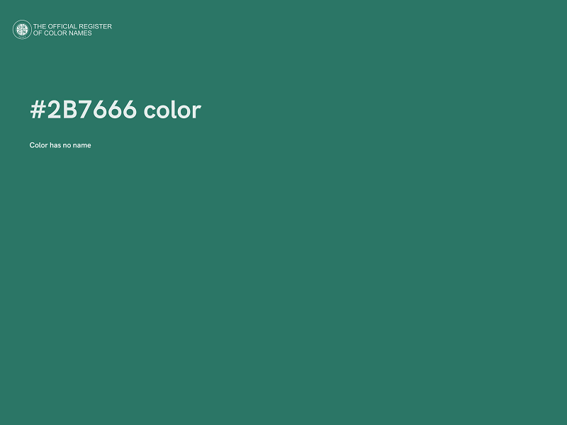 #2B7666 color image