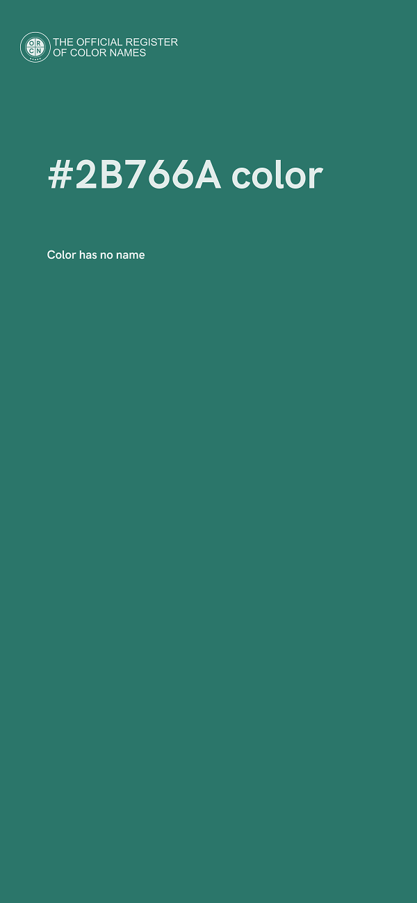 #2B766A color image