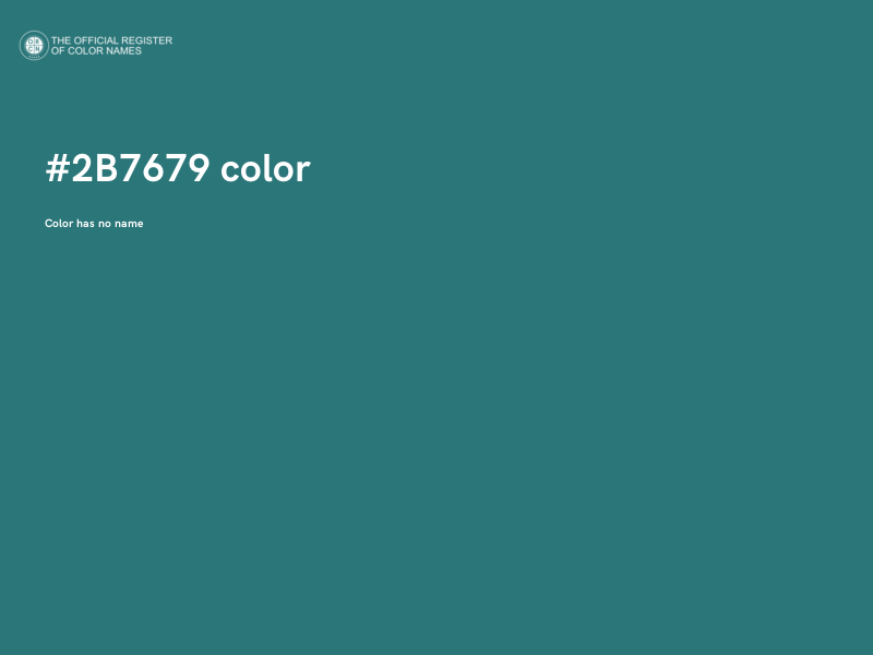 #2B7679 color image