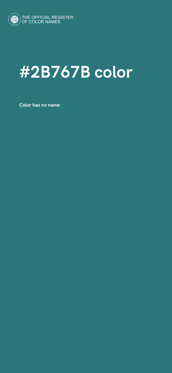 #2B767B color image