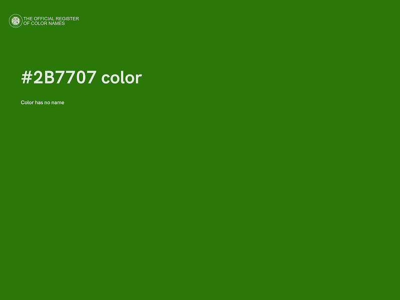 #2B7707 color image