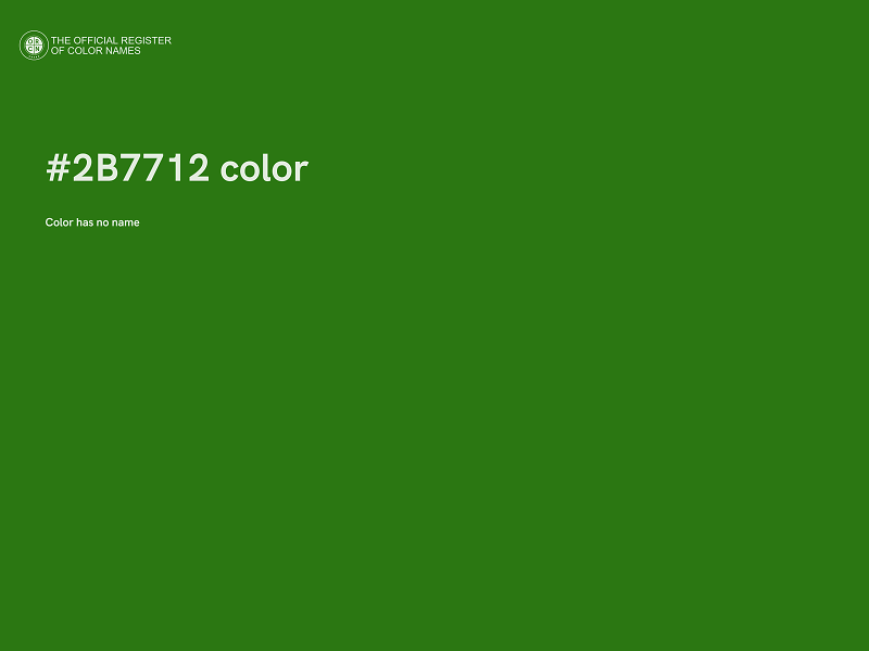 #2B7712 color image