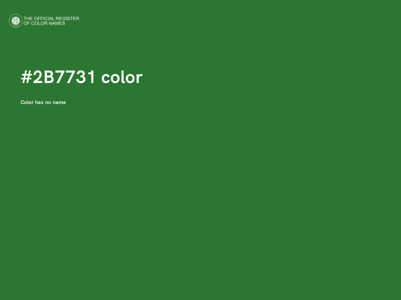 #2B7731 color image