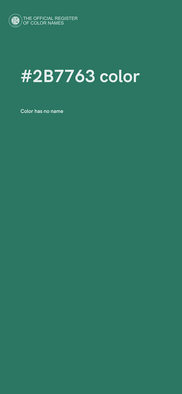 #2B7763 color image