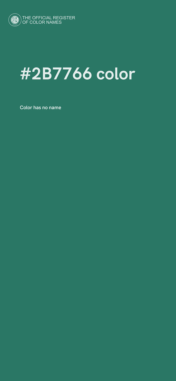 #2B7766 color image