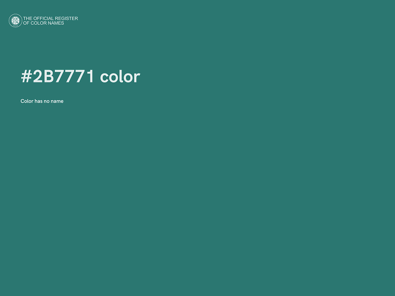 #2B7771 color image