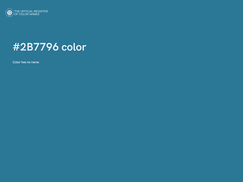 #2B7796 color image