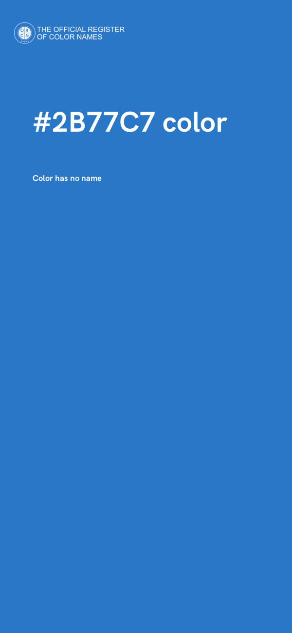 #2B77C7 color image
